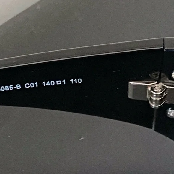 Vintage Chanel Black Rhinestones Shield Sunglasses Shield lens has been replaced - Picture 5 of 5